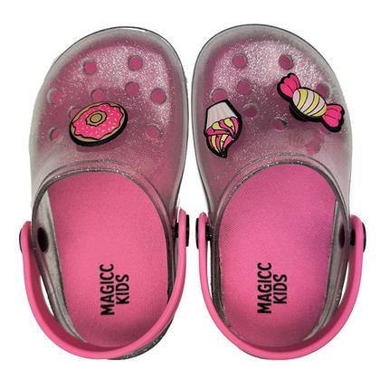 Imagem de Sandália Infantil Babuche Menina Com Palmilha Donut Macio Leve Magicc BB-002