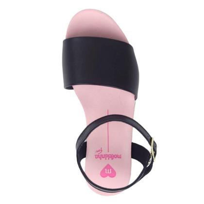 Imagem de Sandália Infantil Brilho Leve Feminino Molekinha 2305.1512