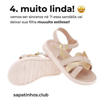 Imagem de Sandalia Infantil Feminina Escolar E Casual Tam 23-34 - Rasteirinha da Cachinhos de Ouro