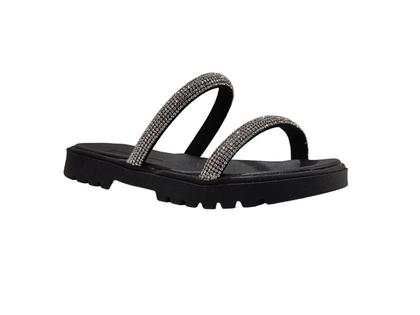 Imagem de Sandália Infantil Feminina Flatform Tiras de Brilho Molekinha 2344127