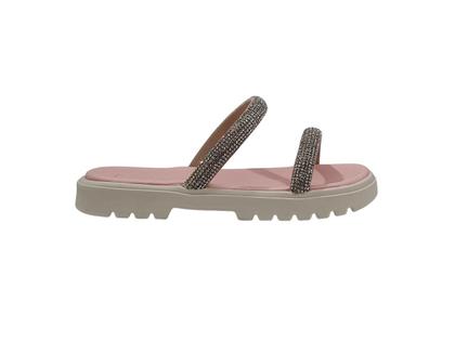 Imagem de Sandália Infantil Feminina Flatform Tiras de Brilho Molekinha 2344127