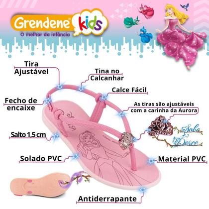 Imagem de Sandália Infantil Feminina Grendene Kids Disney Beauty 22916 Lançamento