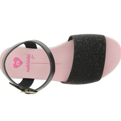 Imagem de Sandalia Infantil Feminina  Molekinha Napa Turim -  Preto