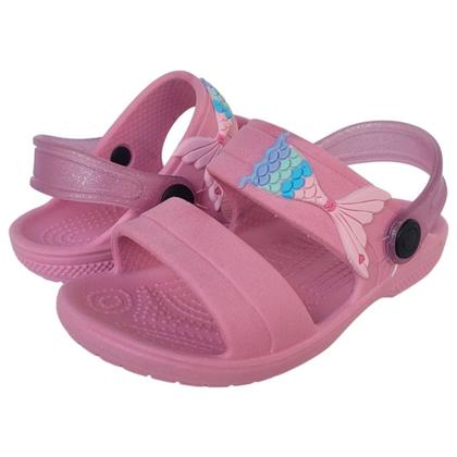 Imagem de Sandália Infantil Feminina Papete Menina Escolar Chinelo Criança Sereia Morango Blogueirinha Volta às Aulas Estilosa Ver