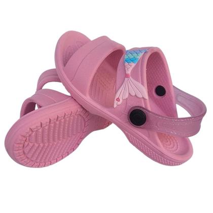Imagem de Sandália Infantil Feminina Papete Menina Escolar Chinelo Criança Sereia Morango Blogueirinha Volta às Aulas Estilosa Ver