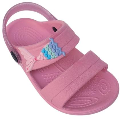 Imagem de Sandália Infantil Feminina Papete Menina Escolar Chinelo Criança Sereia Morango Blogueirinha Volta às Aulas Estilosa Ver