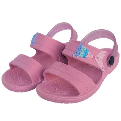 Imagem de Sandália Infantil Feminina Papete Menina Escolar Chinelo Criança Sereia Morango Blogueirinha Volta às Aulas Estilosa Ver