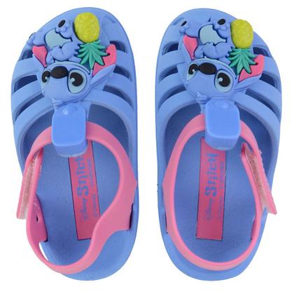 Imagem de Sandália Infantil Feminino Grendene Disney Stitch Azul 2230