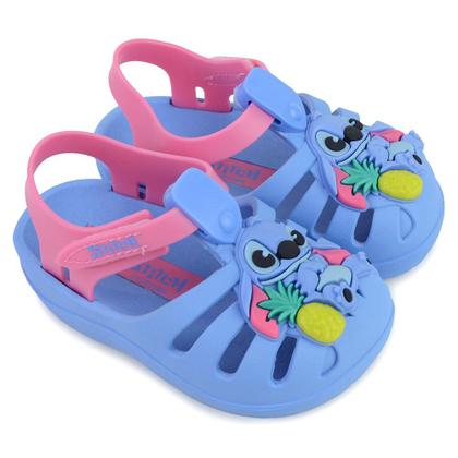 Imagem de Sandália Infantil Feminino Grendene Disney Stitch Azul 2230