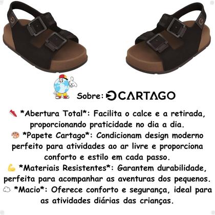 Imagem de Sandália Infantil Grendene Cartago Milão II Slide Baby Marrom