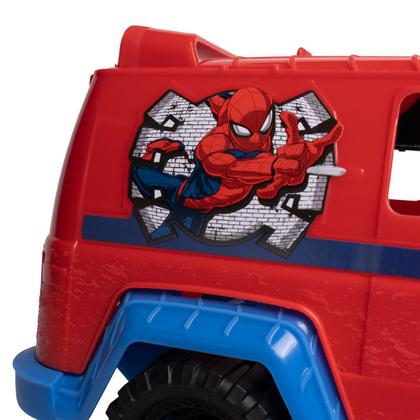 Imagem de Sandália Infantil Grendene Homem-Aranha Furgão Azul/Vermelho