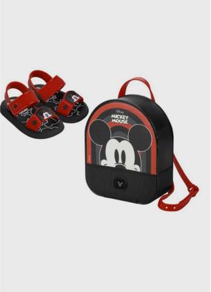 Imagem de Sandália Infantil Grendene Kids Disney Mickey e Minniey com Mochila 23078