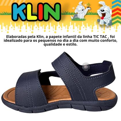 Imagem de Sandália Infantil Masculina Klin Tic Tac 171197 Papete de Menino