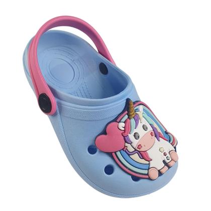 Imagem de Sandália Infantil Menina Babuche Unicórnio Arco-íris Coração Estiloso Blogueira Presente Criança