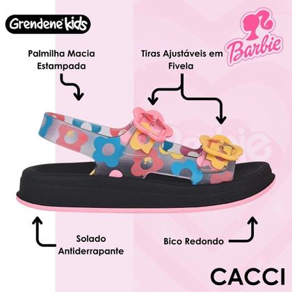 Imagem de Sandalia Infantil Menina Conforto Ajustável Barbie New Style