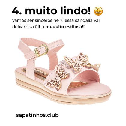 Imagem de Sandalia Infantil Menina e Tenis Escolar - KIT 2 PARES Tam 24 ao 34