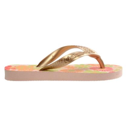 Imagem de Sandália Infantil Menina Havaianas Kids Flores Fc Rosa Ballet