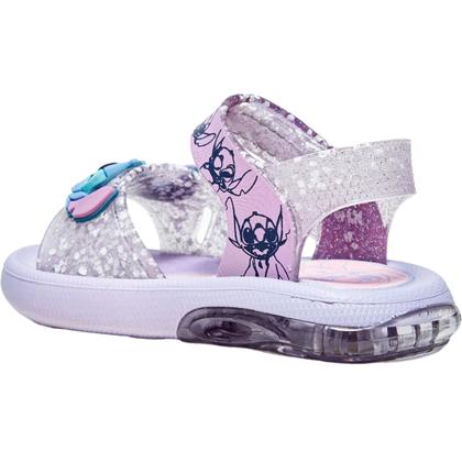 Imagem de Sandália Infantil Menina Led Luz Casual Dia a Dia Conforto Stitch Disney Grendene Kids 23159