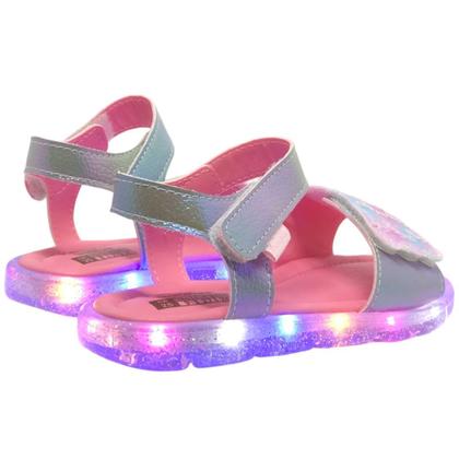 Imagem de Sandalia Infantil Menina Luz Led Lulli Pampili