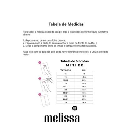 Imagem de Sandália Infantil Menina Mini Melissa Hip Bloomy BB de Margarida - Mk-35902