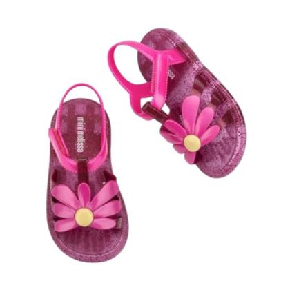 Imagem de Sandália Infantil Menina Mini Melissa Hip Bloomy BB de Margarida - Mk-35902