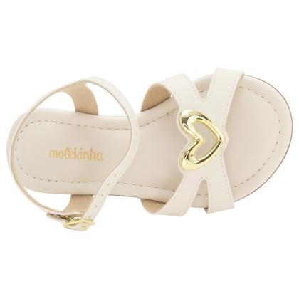 Imagem de Sandália Infantil Menina Molekinha 2318.148 - Off White