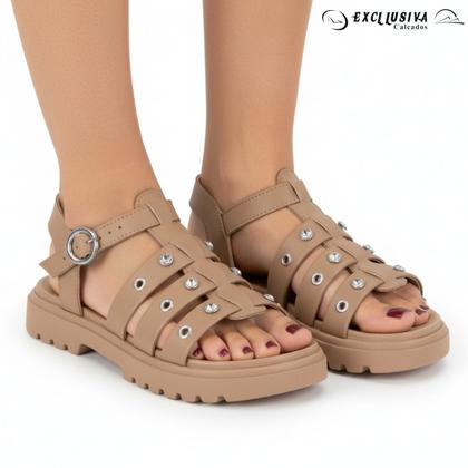 Imagem de Sandália Infantil Menina Tratorada Molekinha Edição Rebeldes Dulce Maria Fashion