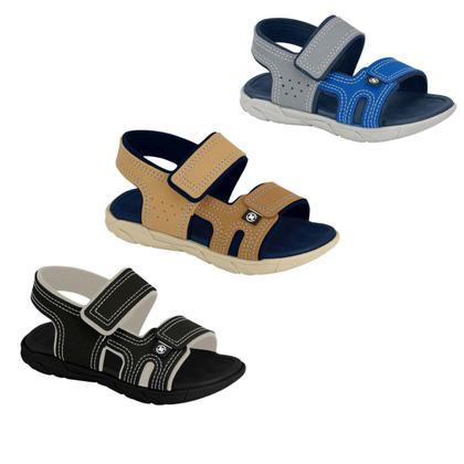 Imagem de Sandália Infantil Menino Bebê Confortavel Ajustável Molekinho