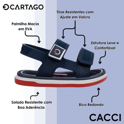 Imagem de Sandália Infantil Menino Casual Kids Malaga Sport Cartago