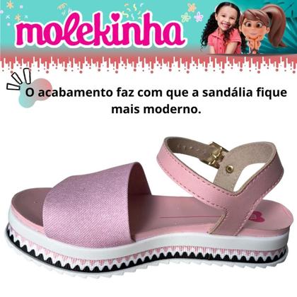 Imagem de Sandália Infantil Molekinha Flatform Macia Confortavel Com Fivela Lançamento 2305.1612