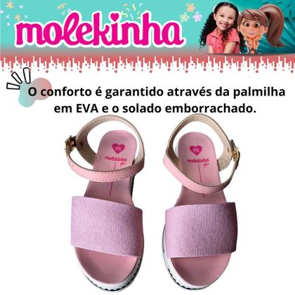 Imagem de Sandália Infantil Molekinha Flatform Macia Confortavel Com Fivela Lançamento 2305.1612