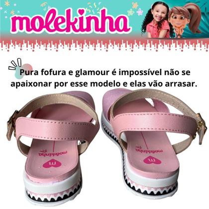 Imagem de Sandália Infantil Molekinha Flatform Macia Confortavel Com Fivela Lançamento 2305.1612