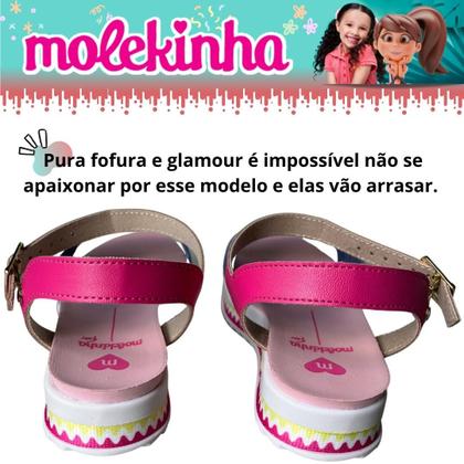 Imagem de Sandália Infantil Molekinha Flatform Macia Confortavel Com Fivela Lançamento 2305.1612