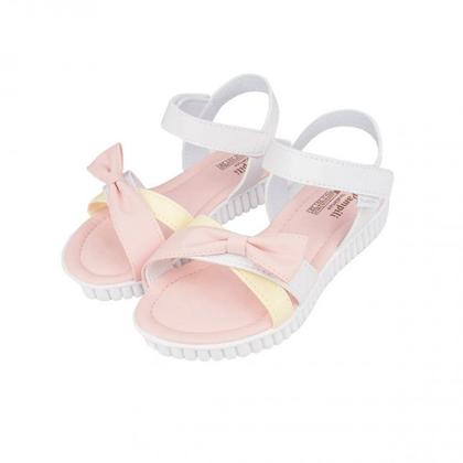 Imagem de Sandalia Infantil Pampili Rosa/Branco 123276