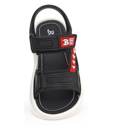 Imagem de Sandália Infantil Papete Macia Confort - Botinho - Preto/Vermelho