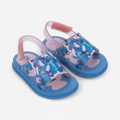 Imagem de Sandália Infantil Stitch Hora Do Lanche Grendene Kids Azul