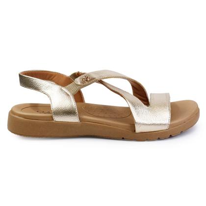 Imagem de Sandália Lia Line Comfort Dourada 