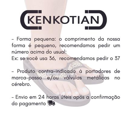 Imagem de Sandália Magnética Infravermelho Feminina Ortopédica Má Circulação Kenko imãs