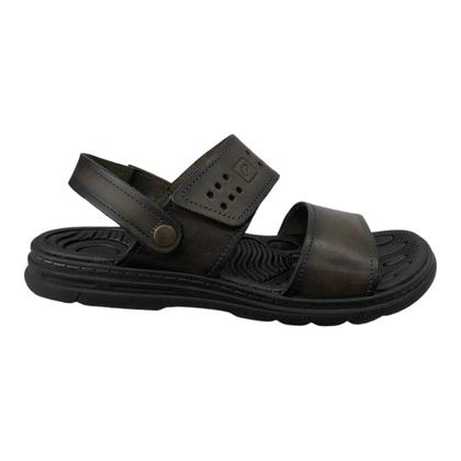 Imagem de Sandália Masculina Casual em Couro Original Pegada Cravo Confortável Resistente Ref 134203
