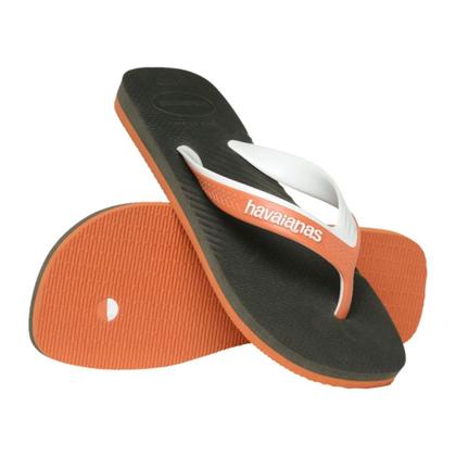 Imagem de Sandália Masculina Havaianas Dual Fc Verde Olive/Branco