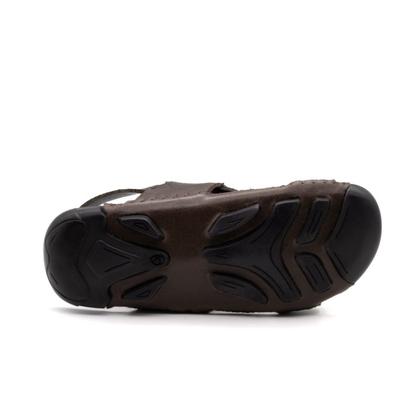 Imagem de Sandália Masculina Mali em Couro Senna Coffee - 7323SC