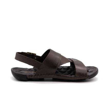 Imagem de Sandália Masculina Mali em Couro Senna Coffee - 7323SC