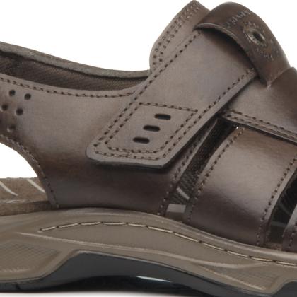 Imagem de Sandália masculina pegada 132256 em couro com amortecedor