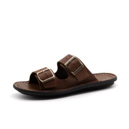 Imagem de Sandália Masculina Soul em Couro Senna Camel - 8859SCA