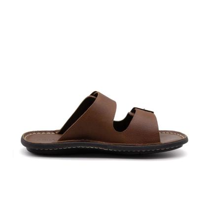 Imagem de Sandália Masculina Soul em Couro Senna Camel - 8859SCA