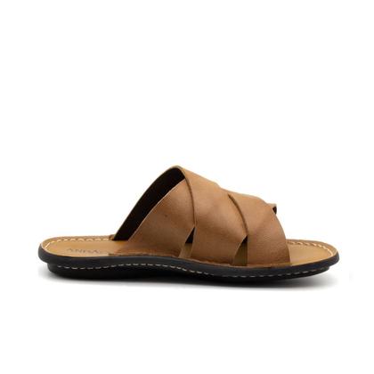 Imagem de Sandália Masculina Soul em Couro Senna Tan - 8850ST