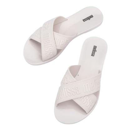 Sandália Melissa M Lover Slide Feminina Branco Imagem de Sandália Melissa M Lover Slide Feminina Branco