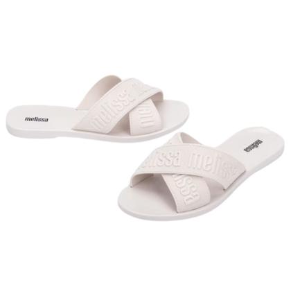 Sandália Melissa M Lover Slide Feminina Branco Imagem de Sandália Melissa M Lover Slide Feminina Branco
