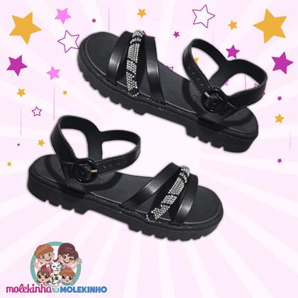 Imagem de Sandália Menina Rasteirinha Infantil Feminina Molekinha 2344
