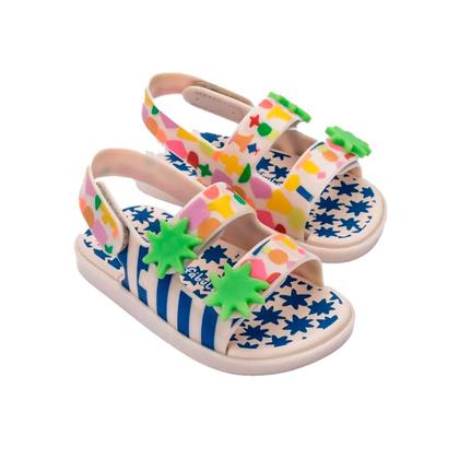 Imagem de Sandália Mini Melissa Estrelar Baby Bege/Azul